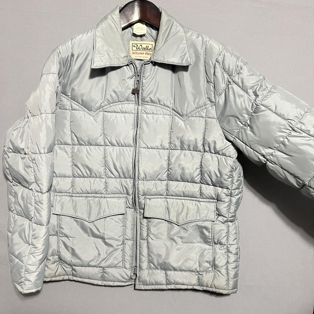 Vintage Walls Jacket Mens Xl Gray Blizzard-Pruf Puffe… - Gem